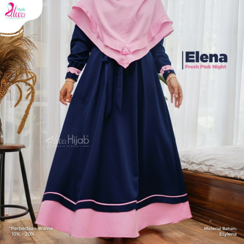 GAMIS SYARI ELENA 1 SET KHIMAR || ALWA HIJAB