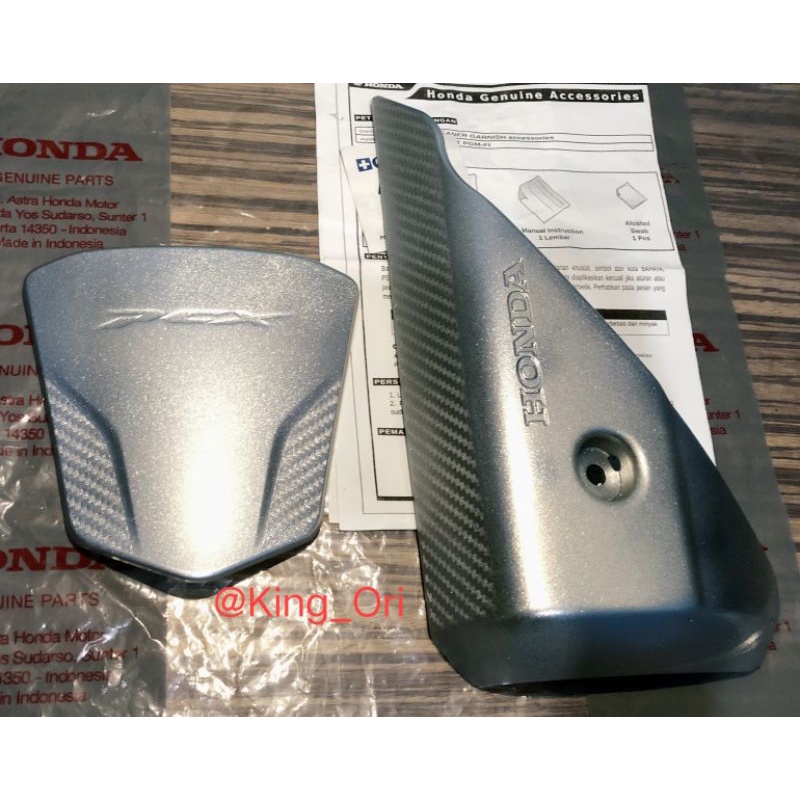 GARNISH MUFLER COVER KNALPOT AND FUEL TANK HONDA PCX 160