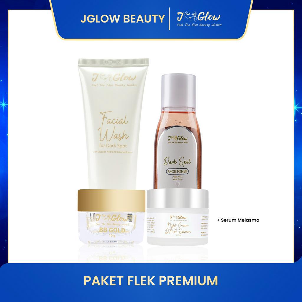 Jglow Flek Premium Paket Jglow Skincare Jglow Paket Spot Whitening Premium