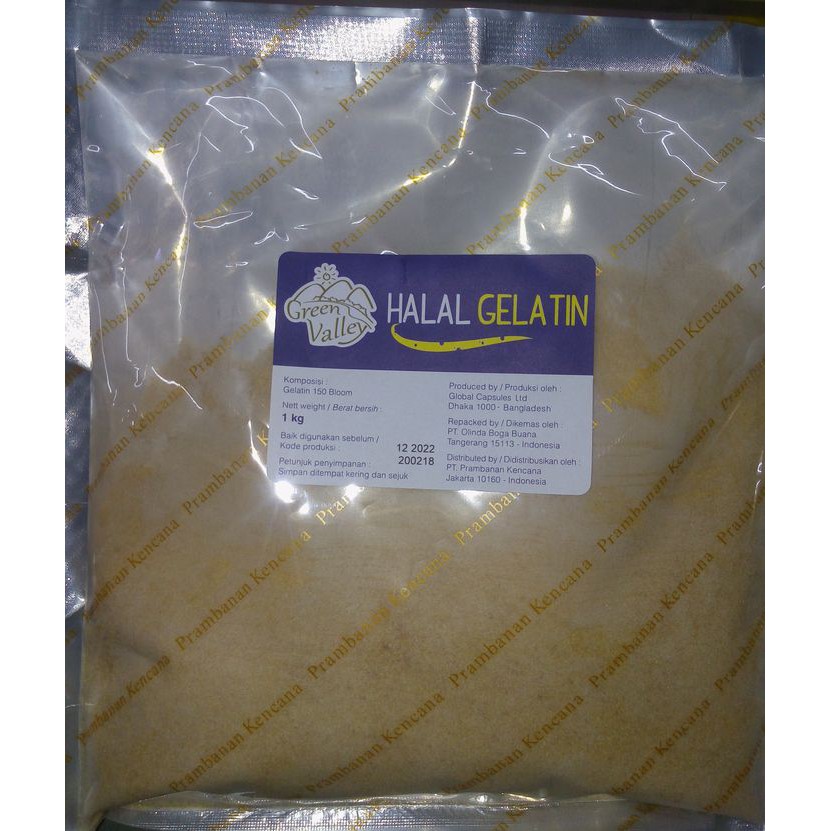 

Gelatin bubuk Bloom 150 HALAL Repack 90 gram