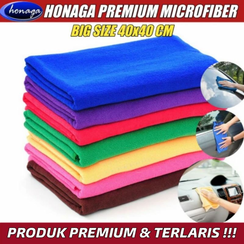 Kain lap microfiber honaga premium khusus untuk poles &amp; detailing