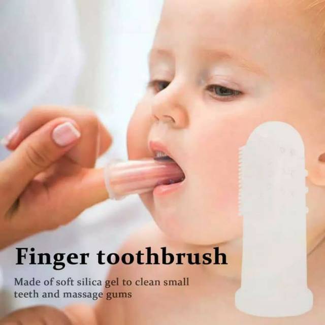 Sikat Gigi Jari Bayi / Sikat Gigi Bayi silikon / Silikon toothbrush