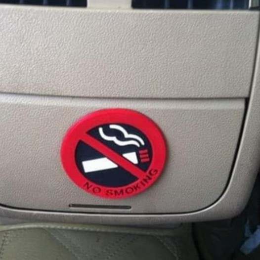 Stiker NO SMOKING Mobil Stiker Mobil No Smoking Tempelan Dilarang Merokok Stiker Serbaguna Stiker Dilarang Merokok Di Dalam Mobil