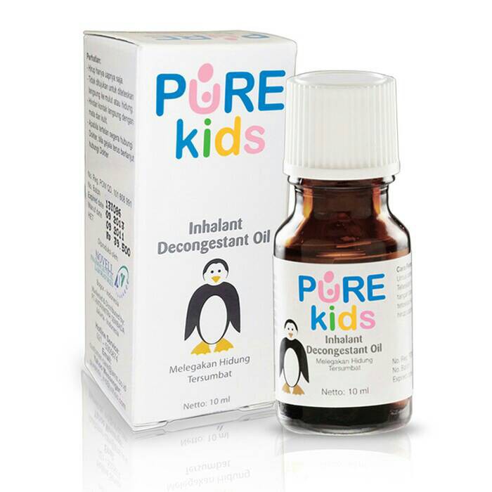 PURE KIDS Inhalant Decongestant Oil 10ml | Pelega Hidung Tersumbat BONUS