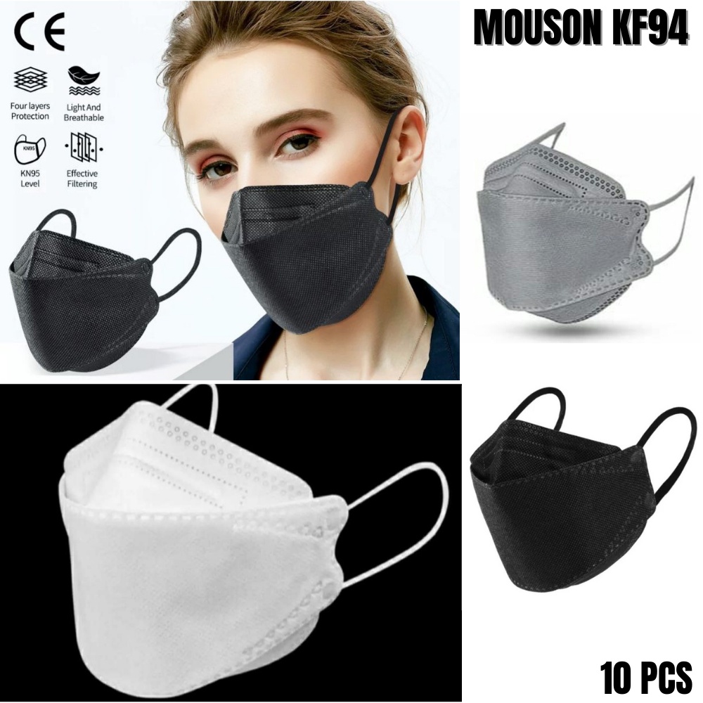 Masker Korea KF94 4Ply Evo 3D Protection Mask Mouson Sachet Isi 10pcs