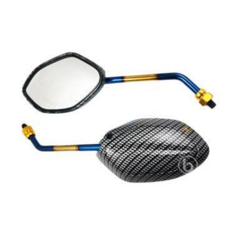 Spion Motor Beat Carbon Tangkai Twotone