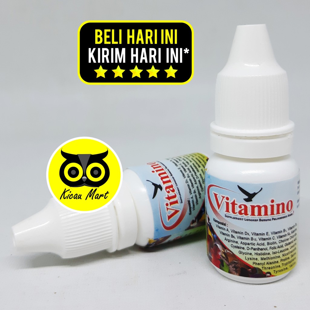 VITAMIN PENGGACOR OBAT BURUNG MURAI KACER PLECI MACET BUNYI VITAMINO HORE PENAMBAH BIRAHI POWER VTMN