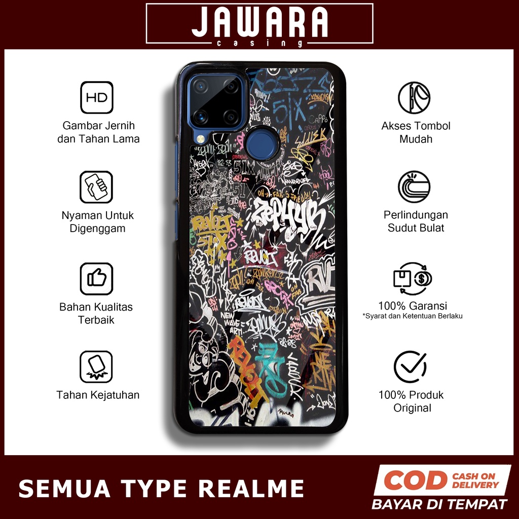 Case Realme C15 Case Hp Realme C15 Premium Glossy Jawara Casing [GRFY] Casing Hp Aesthetic Kesing Hp