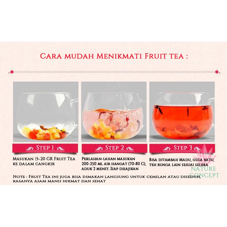 TERMURAH Dried Fruit Tea Teh Buah kering bisa utk Snack / Seduh Teh