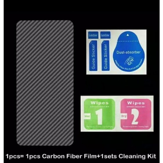 SKIN CARBON REALME 8 REALME 8 PRO GARSKIN PELINDUNG BELAKANG HP ANTI JAMUR