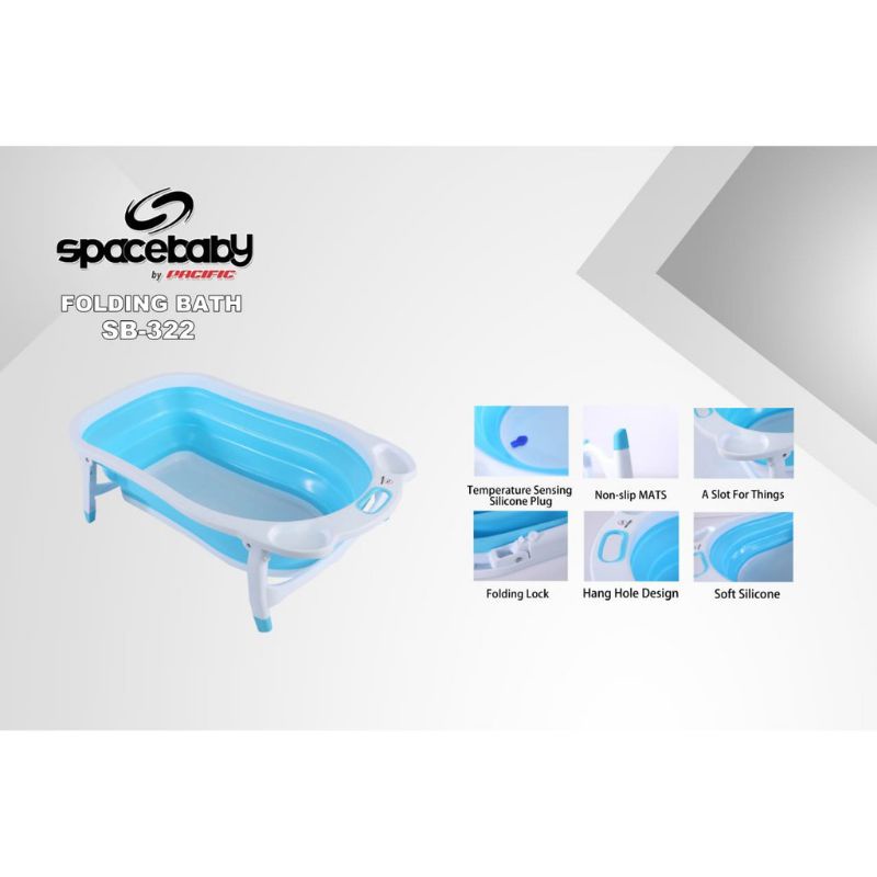 SPACEBABY FOLDING BATHTUB - BAKNMANDI BAYI