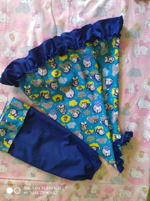 Mukena anak 1 - 8 tahun motif doraemon