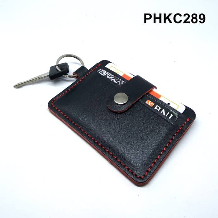 dompet kunci mobil motor STNK SIM etoll e money hitam merah PHKC289