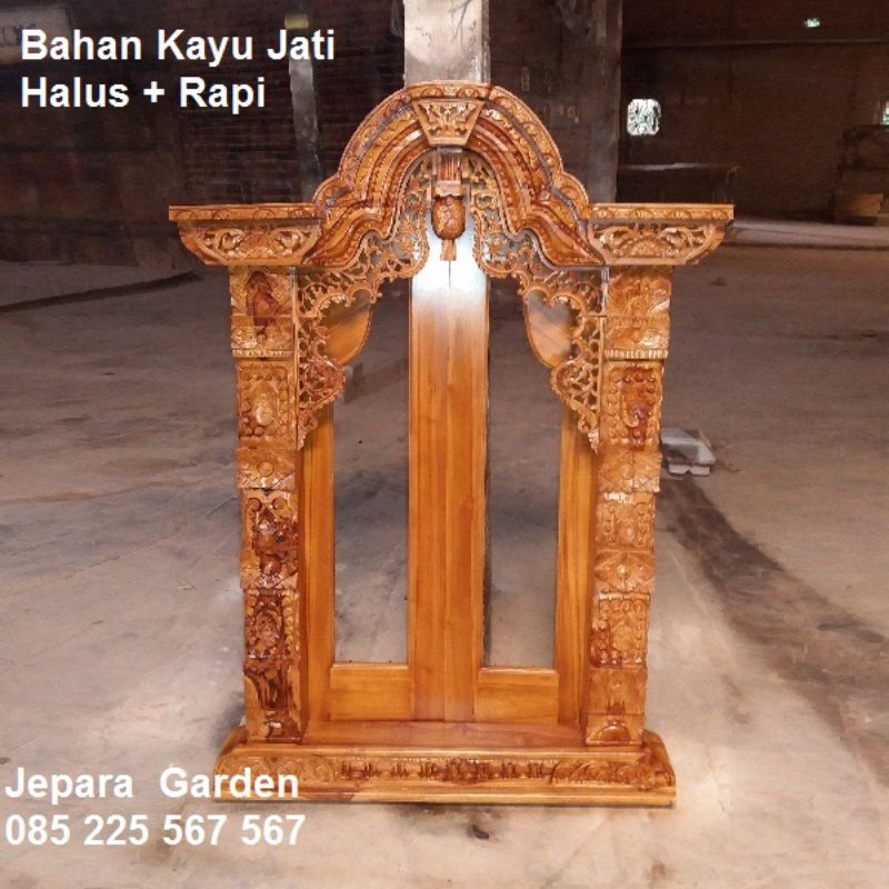 Pintu Jendela Kamar Gebyok Lengkung Unik Kayu Jati