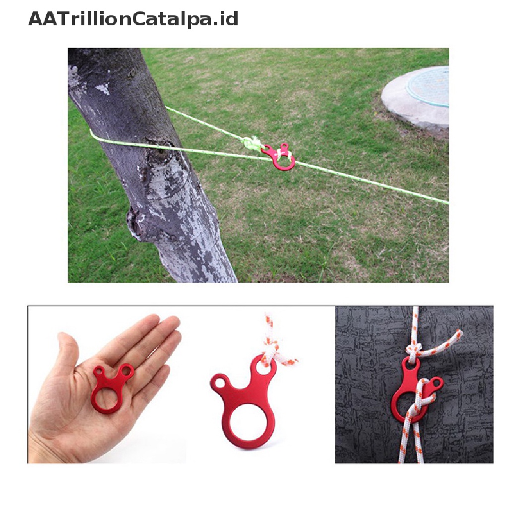 Aatrillioncatalpa 10pcs Gesper Pengencang Tali Tenda Untuk Camping