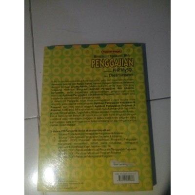 Web Php   Mysql   dreamwaver aplikasi Penggajian  cd