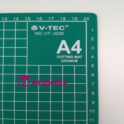 

tulis-alat-paket- cutting mat v-tec a4 / alas potong ukuran a4 -paket-alat-tulis.