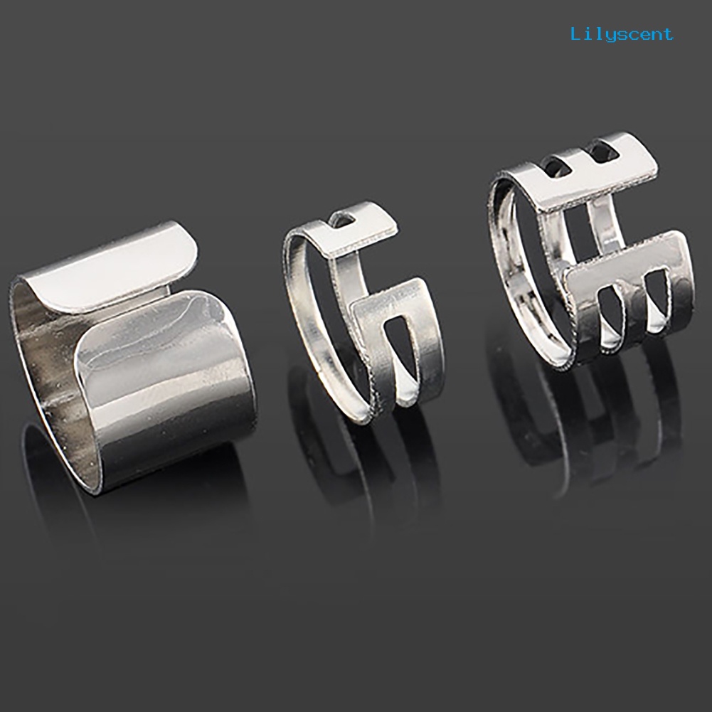 3pcs / Set Cincin Knuckle Midi Model Terbuka Untuk Hadiah Natal Charms