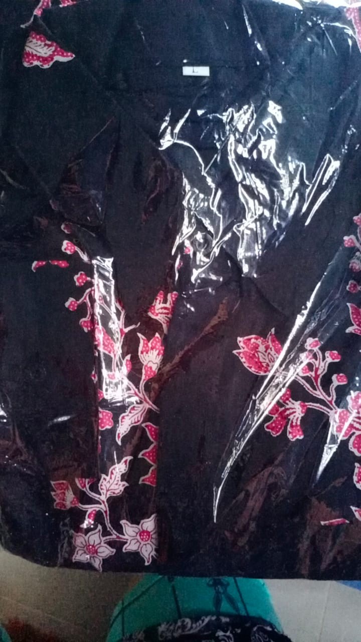 Batik Couple Keluarga Sania Ruffle Ori Ndoro Jowi Dnt Motif Cibulan Pink