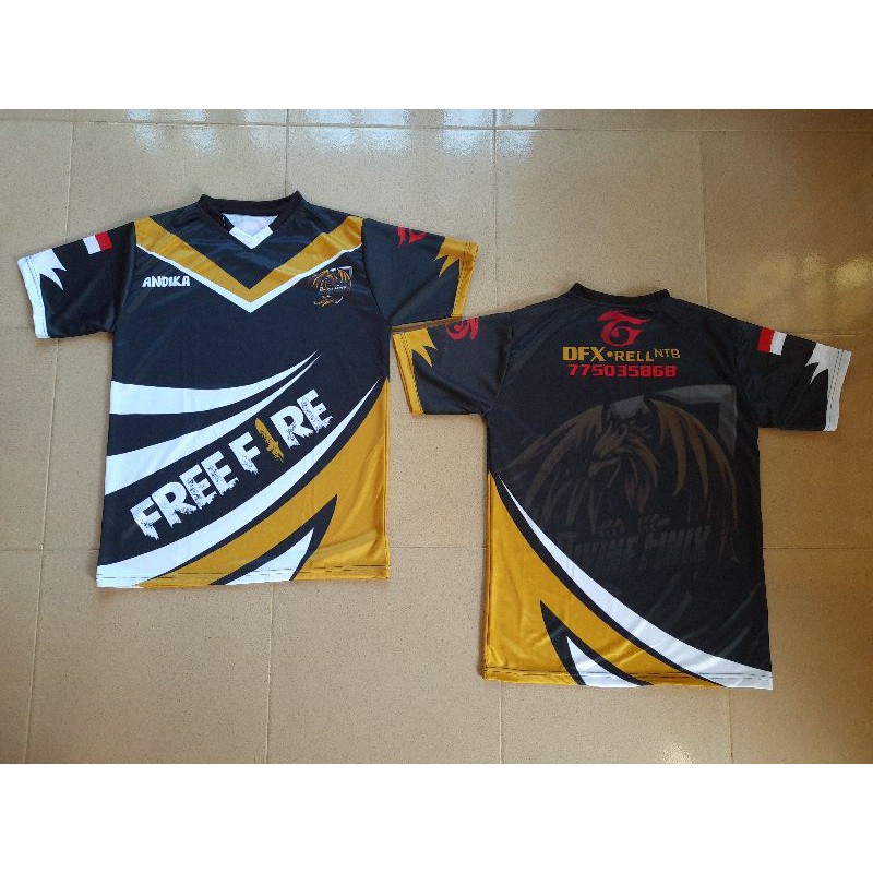 JERSEY GAME FREE FIRE PRINTING