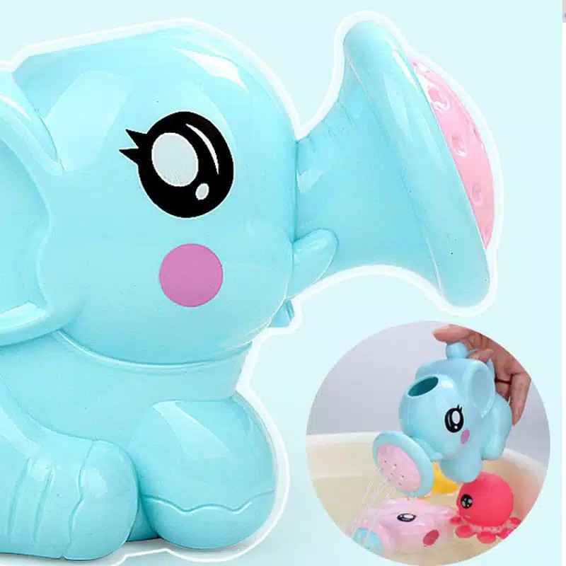 ~ PIYOSHI08 ~ Mainan Anak Bayi Mandi Sprinkle Motif Gajah Lucu Baby Elephant Shower Toys MA08