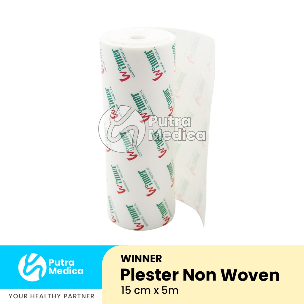 Winner Plester Non Woven 15cm x 5m / Plester Gulung Perekat Luka