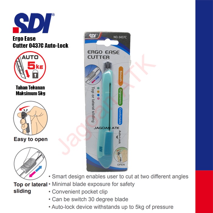 

Cutter Ergonomis Kecil SDI 0437C Ergo-Ease
