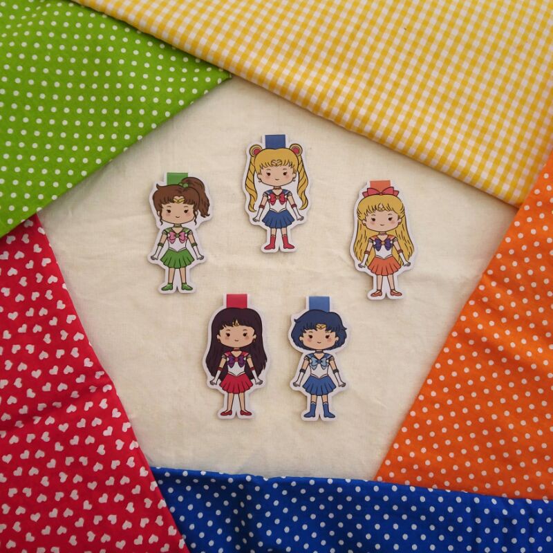 

Sailor Moon Magnetic Bookmark | Pembatas Buku Magnet Fanart Fan Art Sailormoon