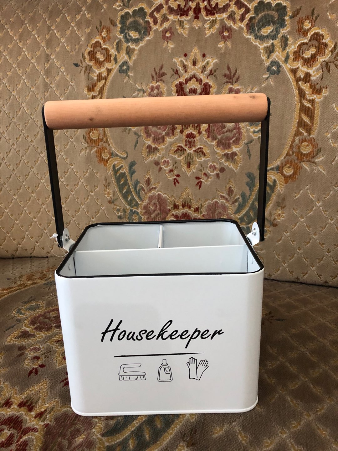 Informa Housekepper/ Storage Box 3 Compartments White