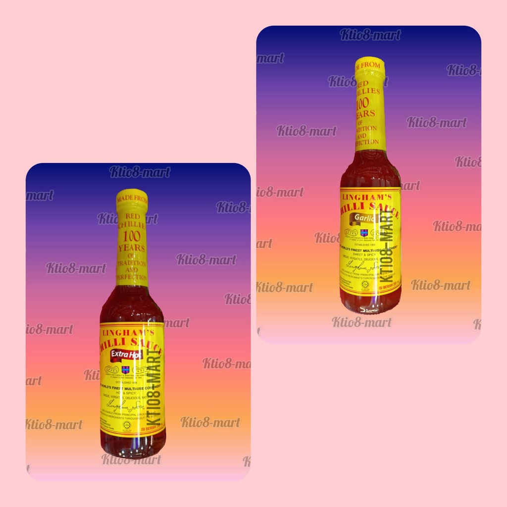 

Linghams Chilli Sauce 280ml/ Extra Hot, Garlic/ Sambal Botol/ Halal