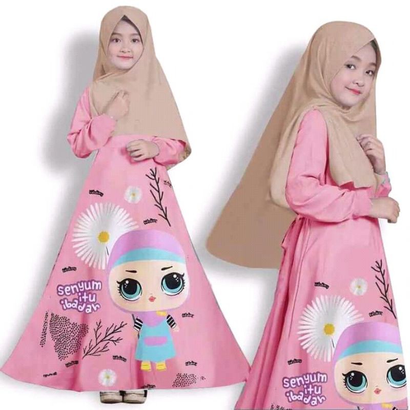 GAMIS ANAK PRINTING / GAMIS ANAK BABYTERRY PRINTING