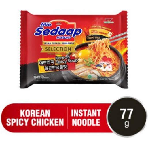 

Mie Sedaap Korean Spicy Soup 77 gram