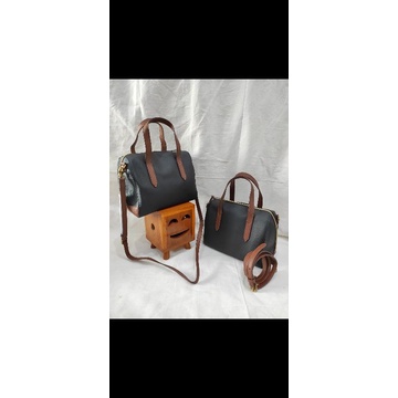 Sydney satchel nwt original black multi/heart