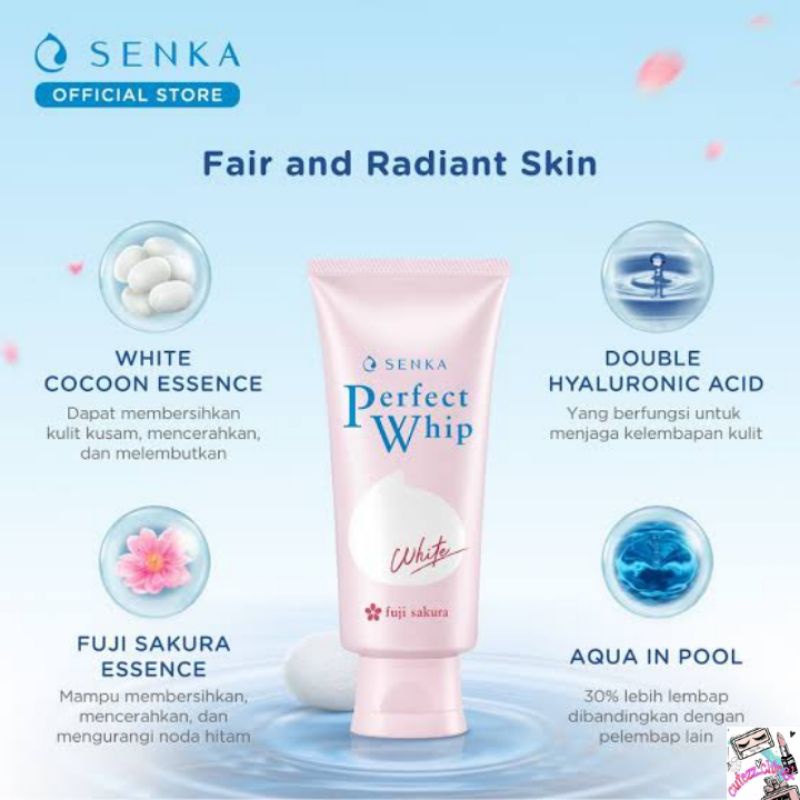 ☃Cutezz_Ching1☃Senka Perfect Whip White Facial Foam