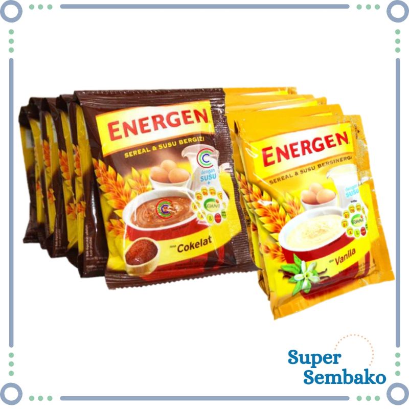 SEREAL DAN SUSU BERGIZI ENERGEN 32gr RENCENG ISI 10 SACHET