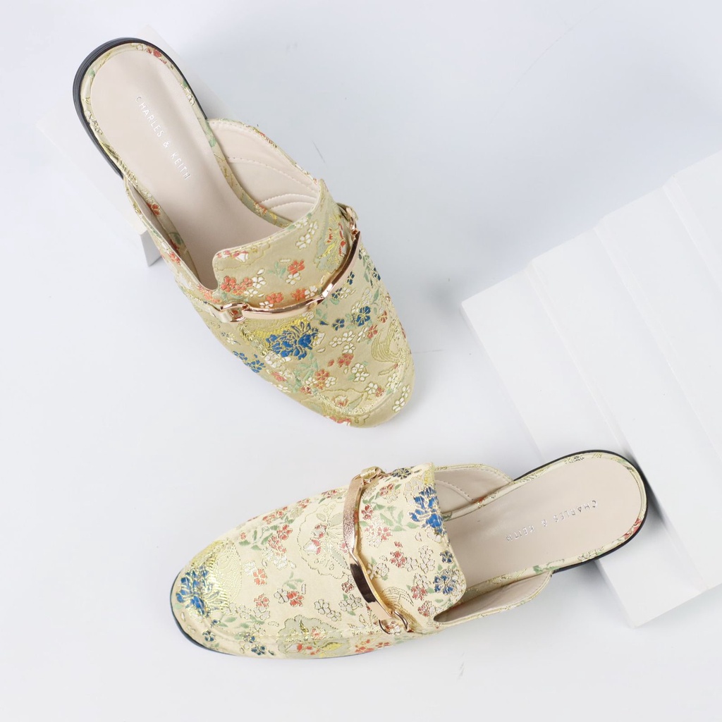 [7.7 Boombastis Sale⚡] - SEPATU WANITA CKS493 CK FLOWER SLIP ON WITH ACCENT PREMIUM IMPORT