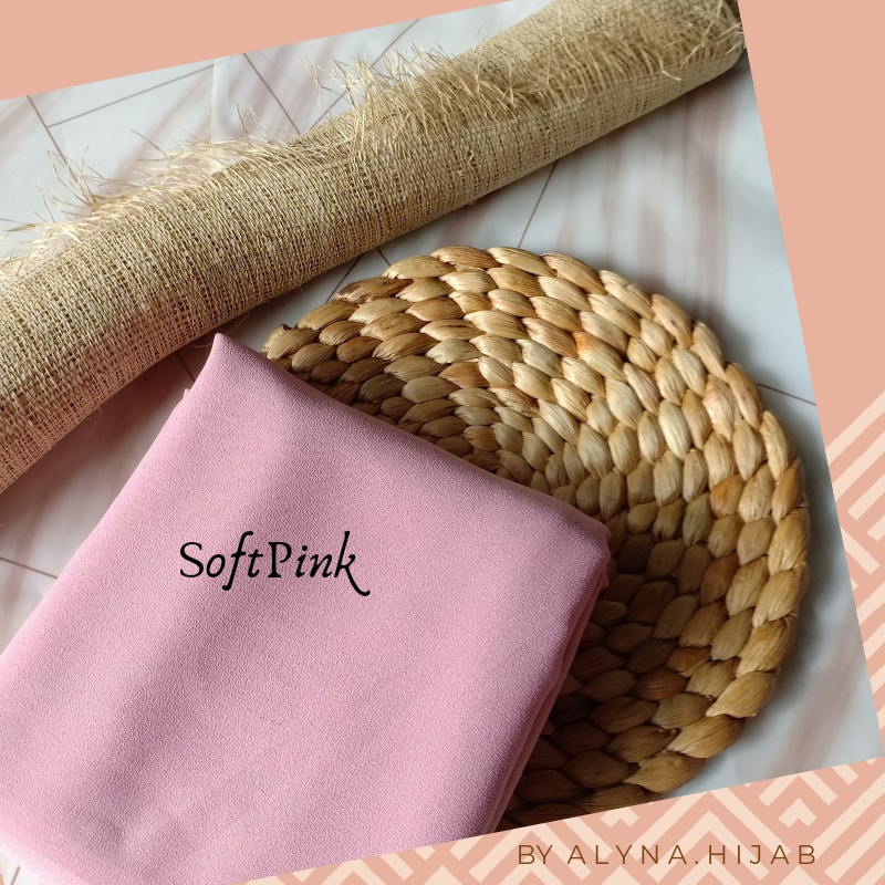 Khimar Diamond Ped /hijab syar'i / terbaru / bergo-Softpink