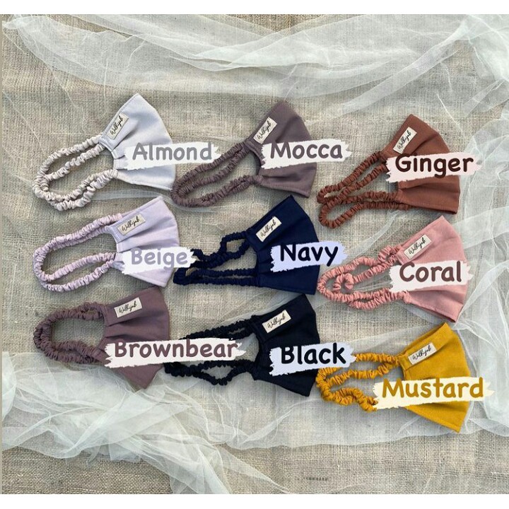 MASKER KRIWIL CANTIK//MASKER POLOS//MASKER WALHIJAB