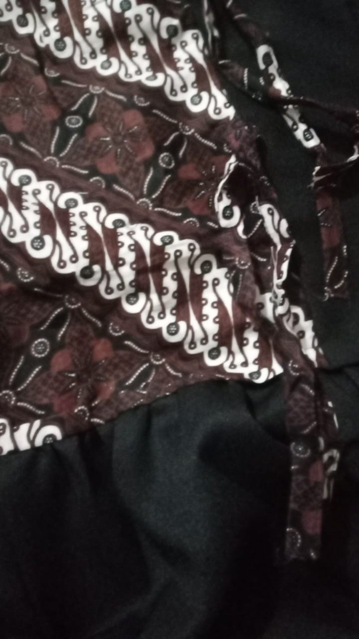 Tey-17 Batik Wanita Asj Sa Hrb026 Kenongo Kemeja Tosca Pendek