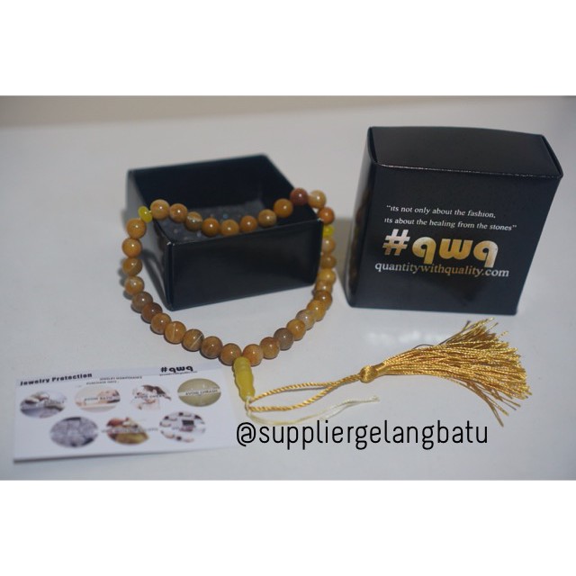 tasbih tangan batu manigajah 8mm 33 butir natural tasbeh akik sehat peralatan doa sholat dzikrullah