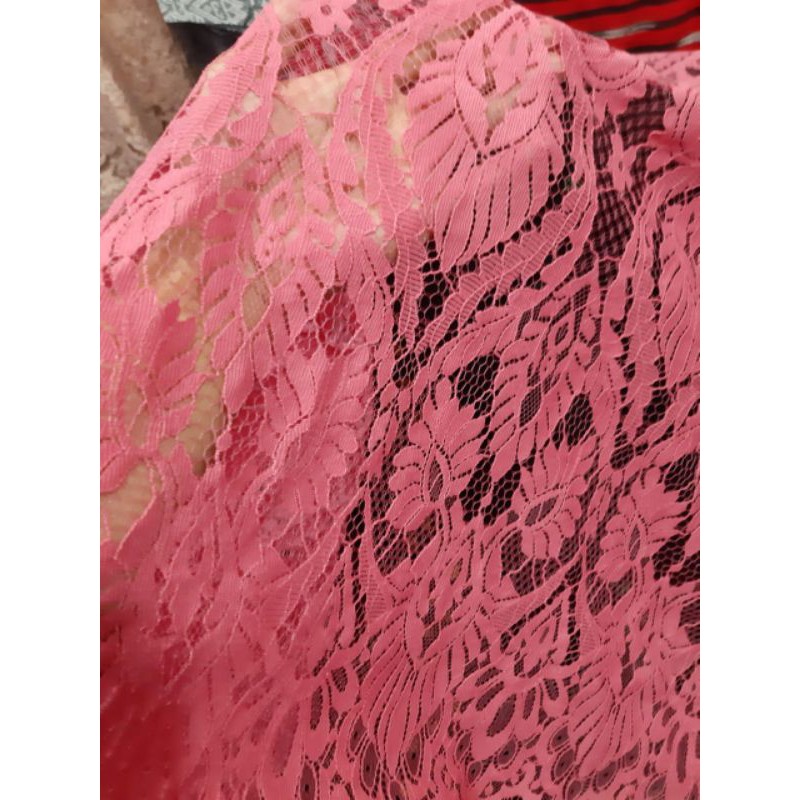 KAIN BROKAT 2,5 METER BAKAL KEBAYA BAJU PENGANTIN BAHAN DRESS GAMIS PESTA KONDANGAN MEWAH