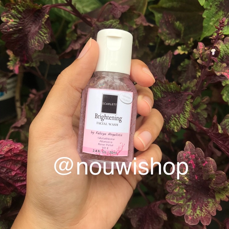 Scarlett Brightening FACIAL WASH Mini 30ML Original | Scarlet Tester | Skarlett Kecil Imut Mungil Menggemaskan