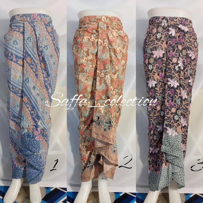 Rok rempel batik / rok rempel batik karet / rok lilit instan Termurah