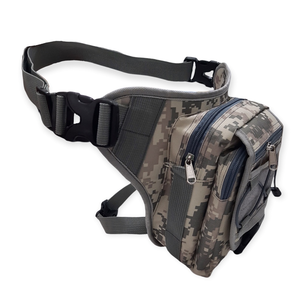 Tas Selempang,Paha,Pinggang Loreng Gurun,Hitam,Hijau,Krem Cordura