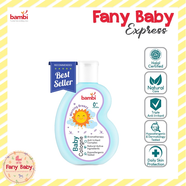 BAMBI BABY COLOGNE WITH CHAMOMILE &amp; ANTI IRRITANT COMPLEX 100ML