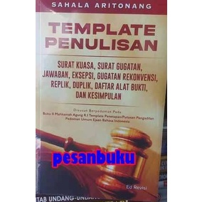 

Buku Template Penulisan Surat Kuasa Surat Gugatan Jawaban Eksepsi HEMAT