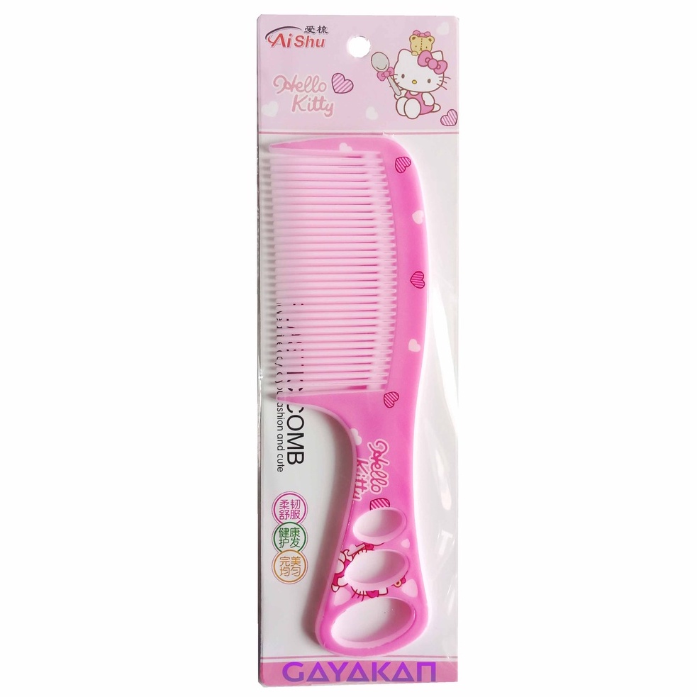 Sisir Fancy Gagang Multi Warna dan Karakter Size Kecil untuk Anak