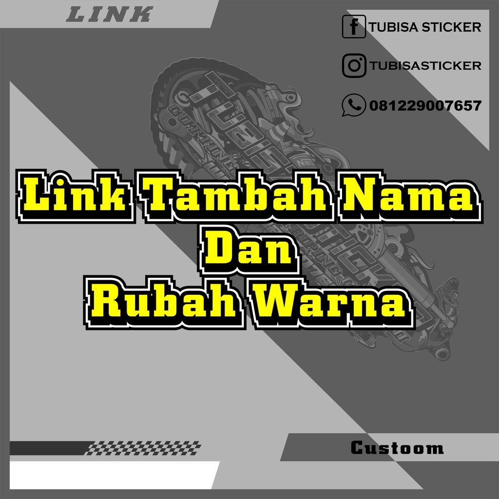 

link untuk tambah gambar atau nama dan warna pada sticker.