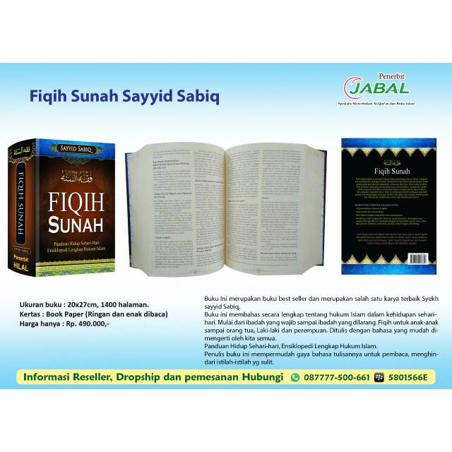 Buku Fiqih Sunnah Sayyid Sabiq Kajian Fiqih Lengkap ORI