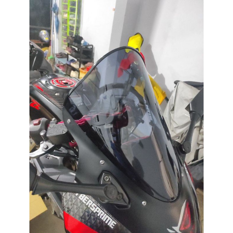 Winshield GSX 150R model Vietnam super jenong + list karet nya,visor GSX 150R model Vietnam jenong